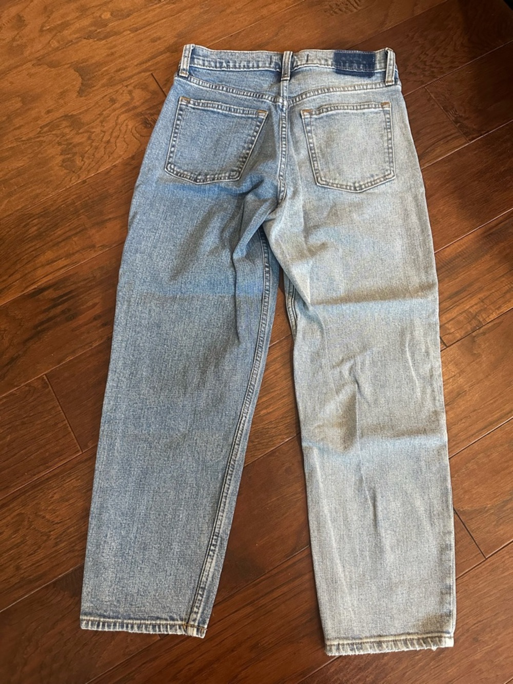 Two Tone Mom High Rise Jeans - Picture 2 of 3